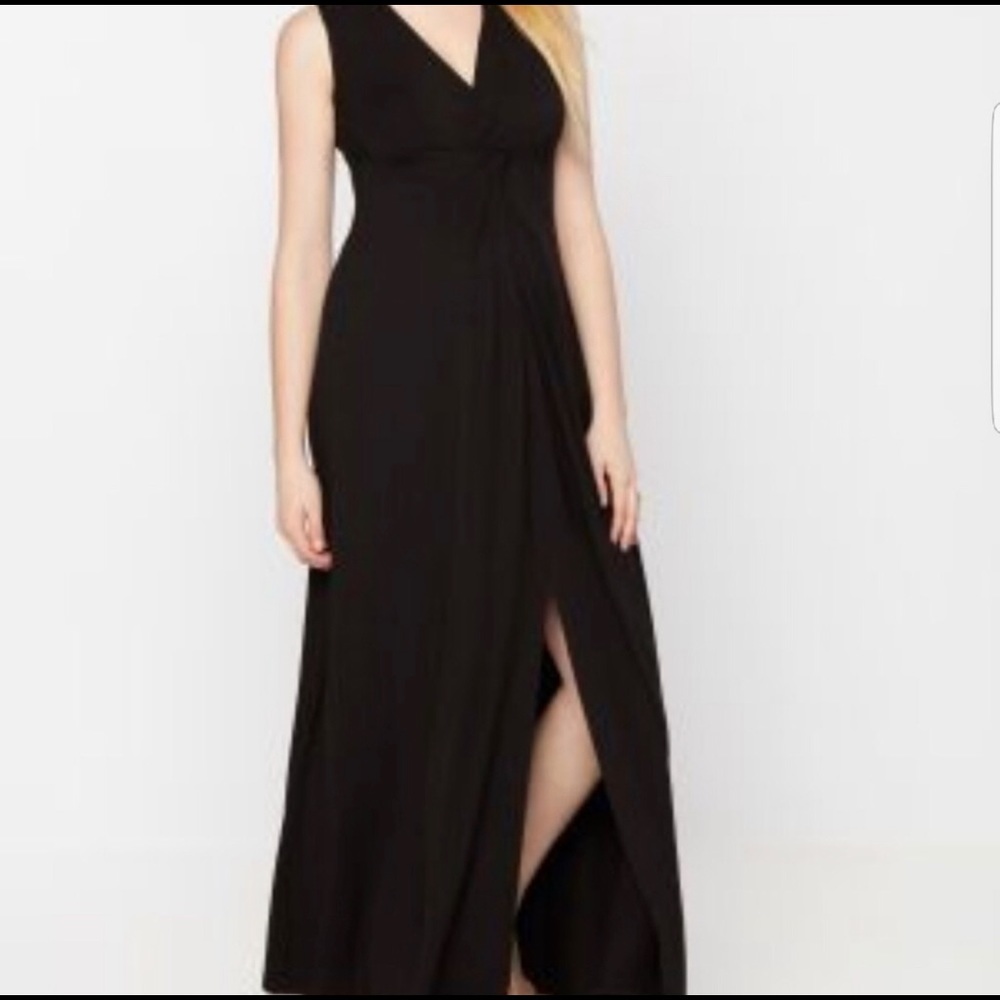 Rachel Zoe Long Black Maternity Dress